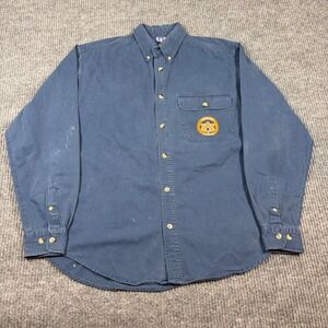 Vintage Russell‎ Athletic Shirt Men's M Auburn Tigers Long Sleeve Button Down